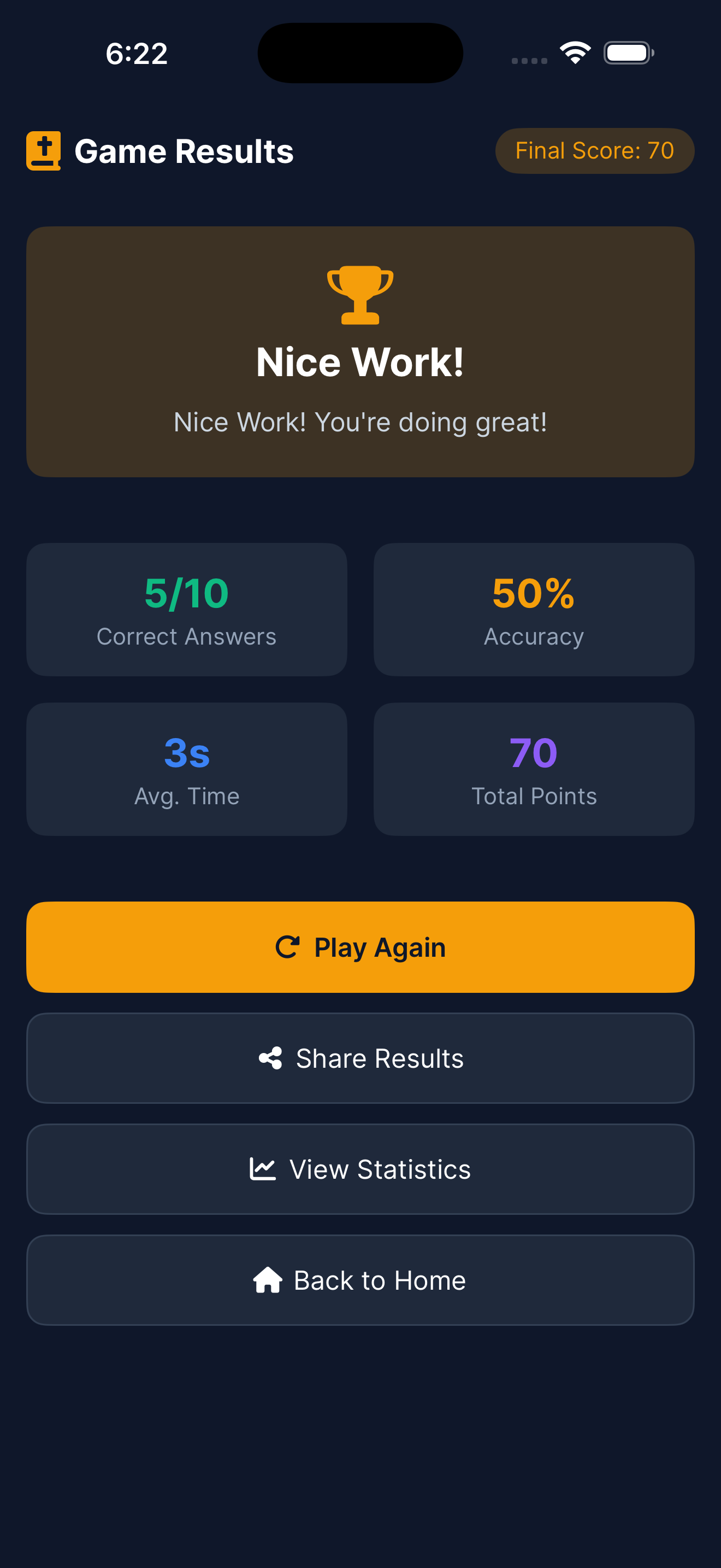 Bible Trivia Game screenshot 3
